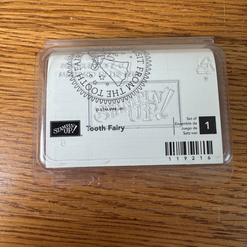 Stampin Up Official Visit From‎ The Tooth Fairy Wood Mount Rubber Stamp 119216